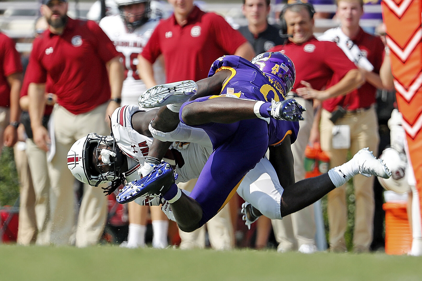 APTOPIX South Carolina E Carolina Football